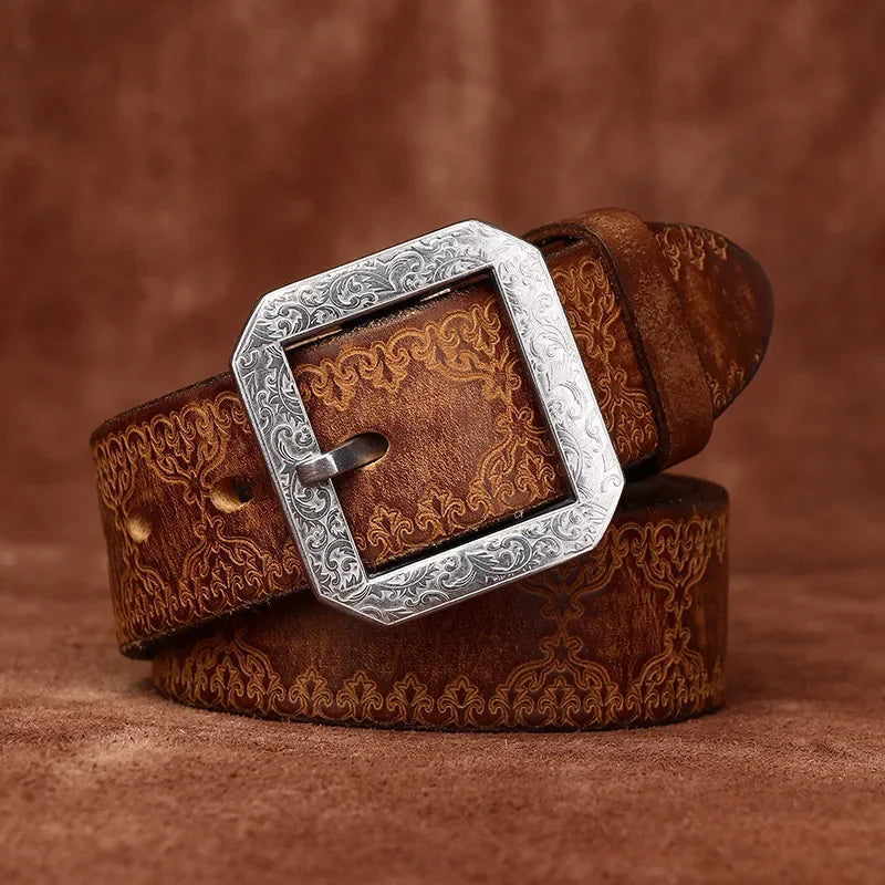 Versatile Extra-thick Genuine Leather Belt