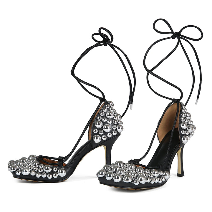 Charming Cross-Strap High Heel Sandals