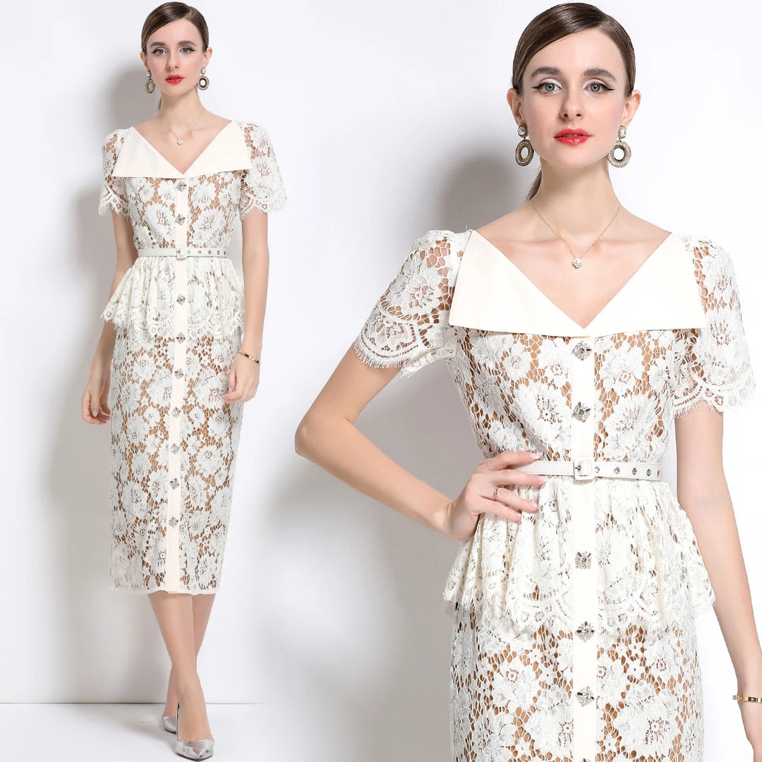 Sweet Beaded Embroidered Formal Dress