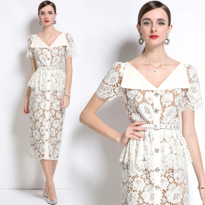 Sweet Beaded Embroidered Formal Dress