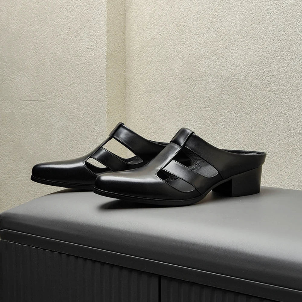 Stylish High Heels Half Slipper