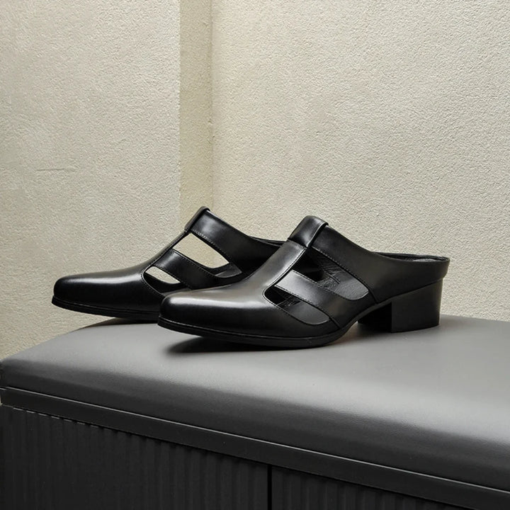 Stylish High Heels Half Slipper