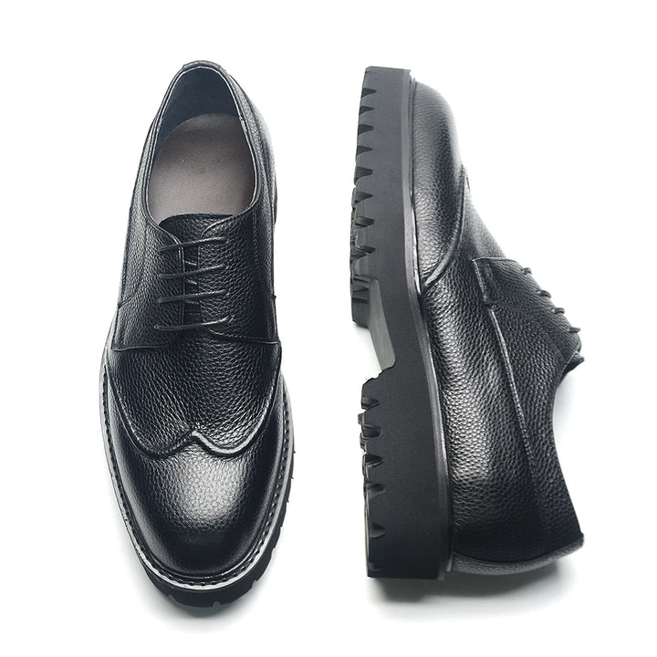 Fancy Lace-Up Leather Business Shoes