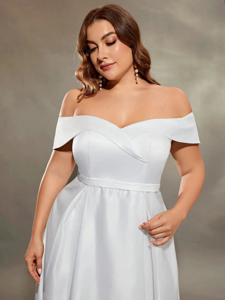 Stunning Satin Plus Size Women's Dress