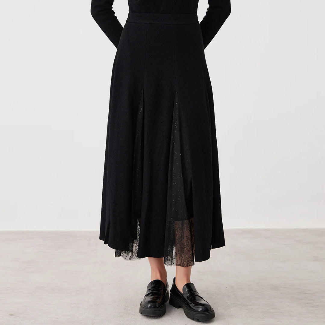 Lovely Pleated A-Line Skirt