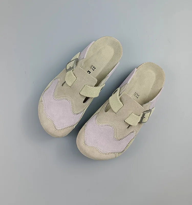 Lovely Leather Cork Mules