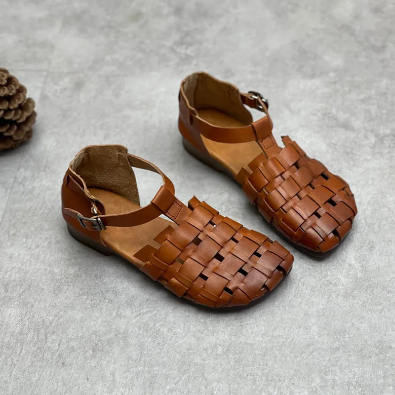 Elegant Soft Bottom Leather Sandals