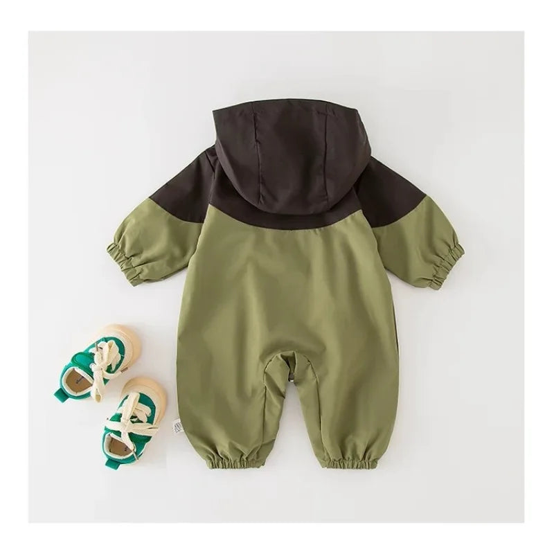 Stylish Hooded Toddler Jumpsuit
