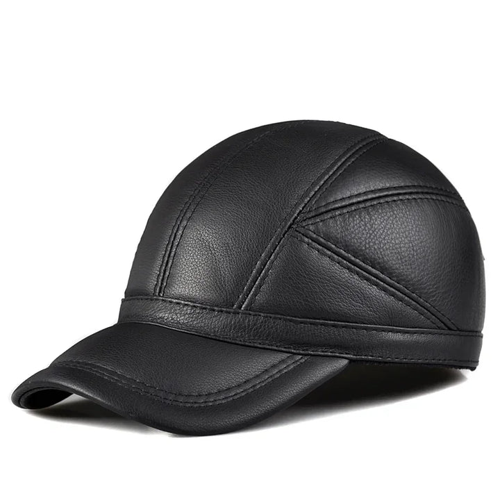 Premium Cowhide Leather Pilot Cap