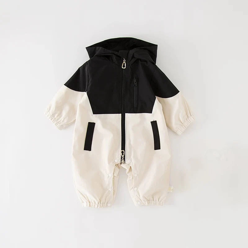 Stylish Hooded Toddler Jumpsuit