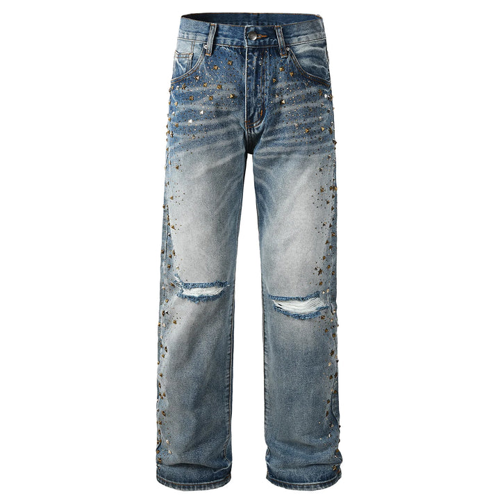 Stylish Holes Ripped Baggy Jeans Pants