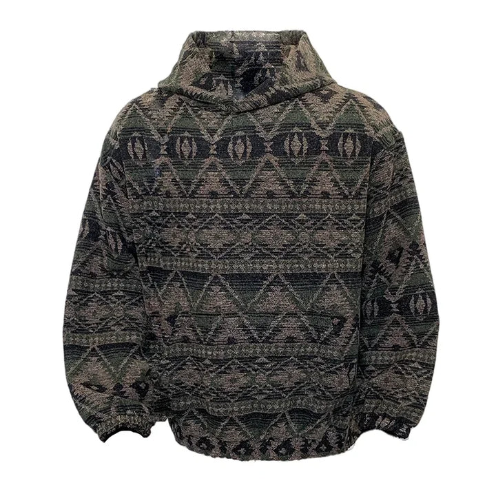 Stylish Jacquard Thickened Warm Hoodie