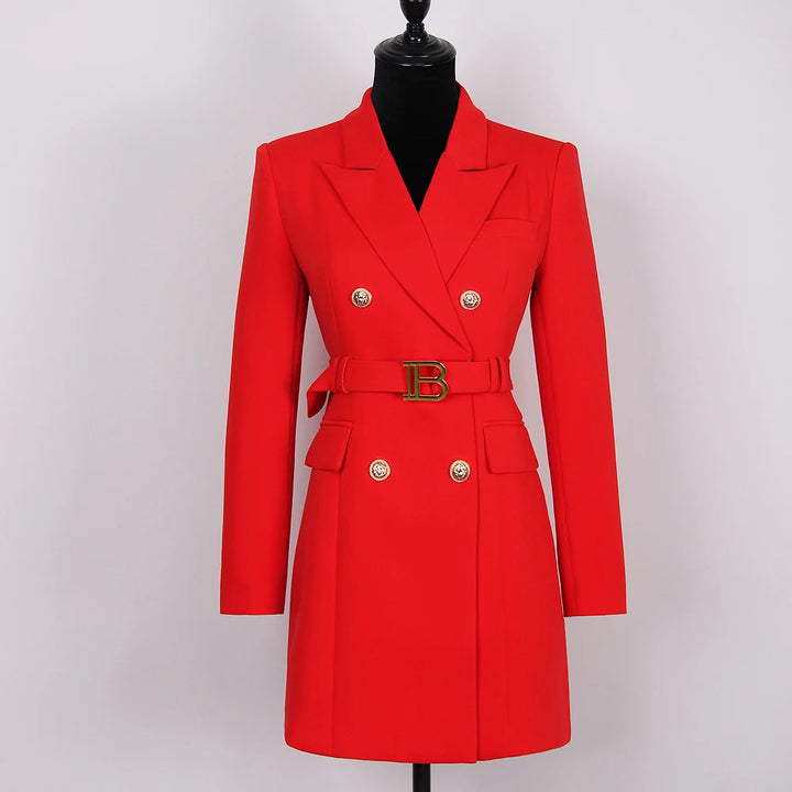 Keep You Accompanied Belted Blazer