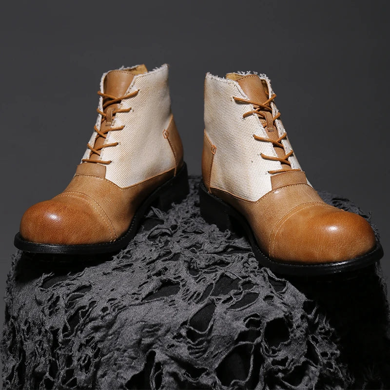 Majestic High-Top Calf Leather Boots