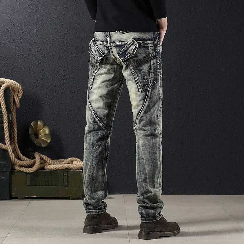 Low Rise Cowboy Jeans Pants