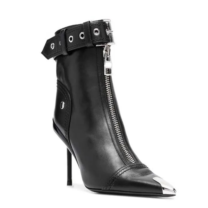 Belt Buckle Women's Thin High Heel Boots| All For Me Today