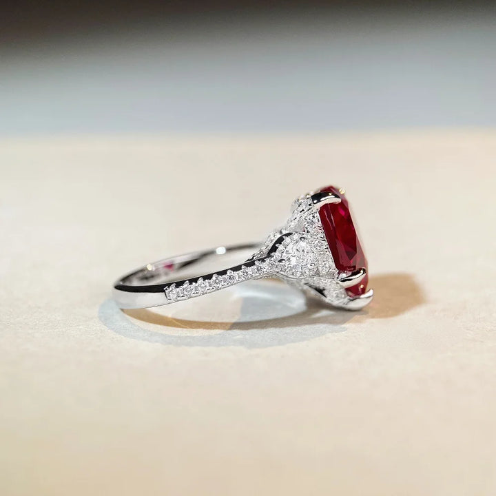 Romantic 2 Karat Pigeon Red Love Ring