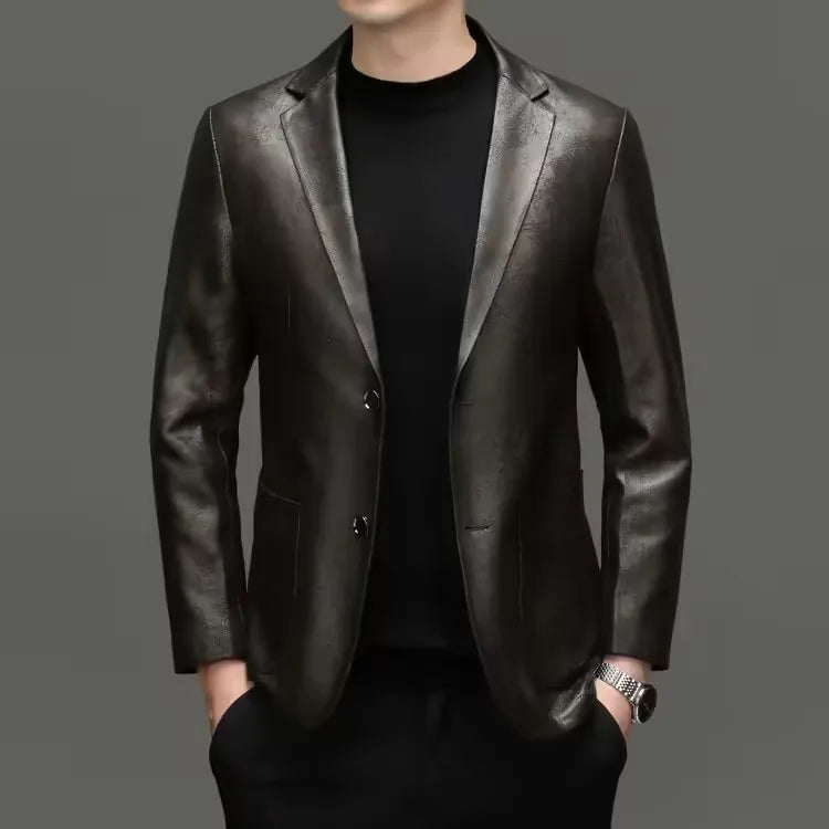 Premium Soft Sheepskin Leather Blazer