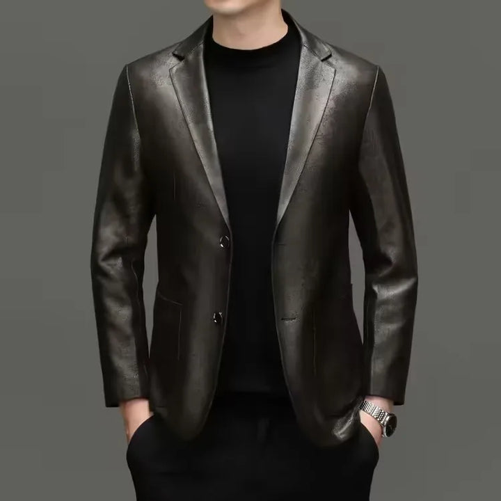 Premium Soft Sheepskin Leather Blazer