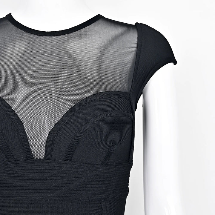 Charming Mesh Bodycon Evening Dress
