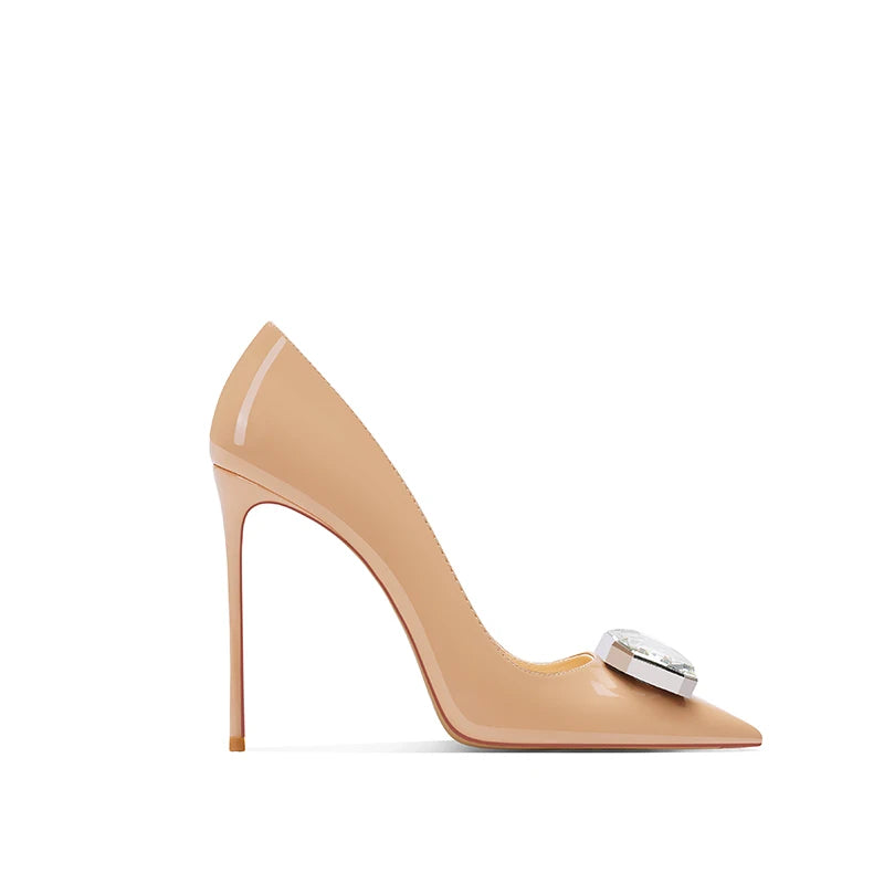 Sweet Slip-On Pointed Stiletto Heels