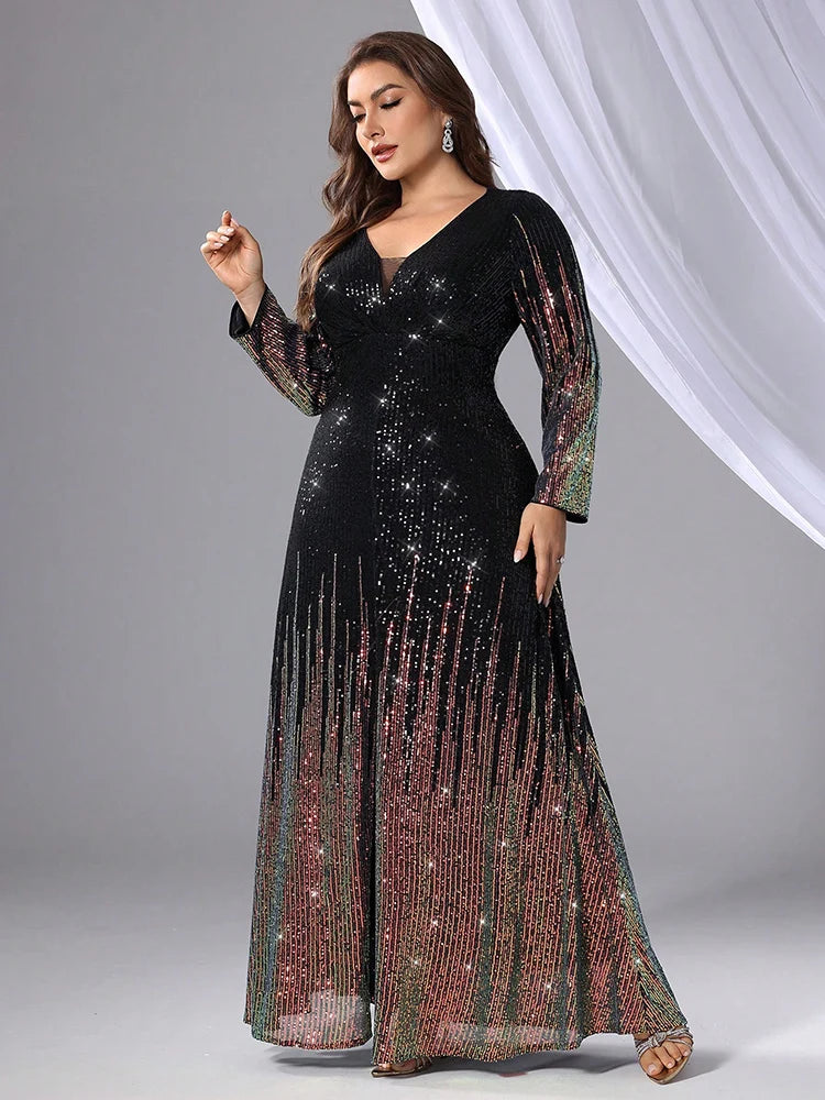 Curvy Women’s Stunning Maxi Dress