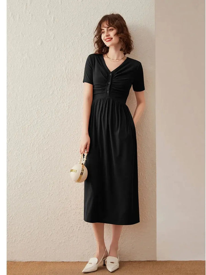 Elegant Slim A-line Dress