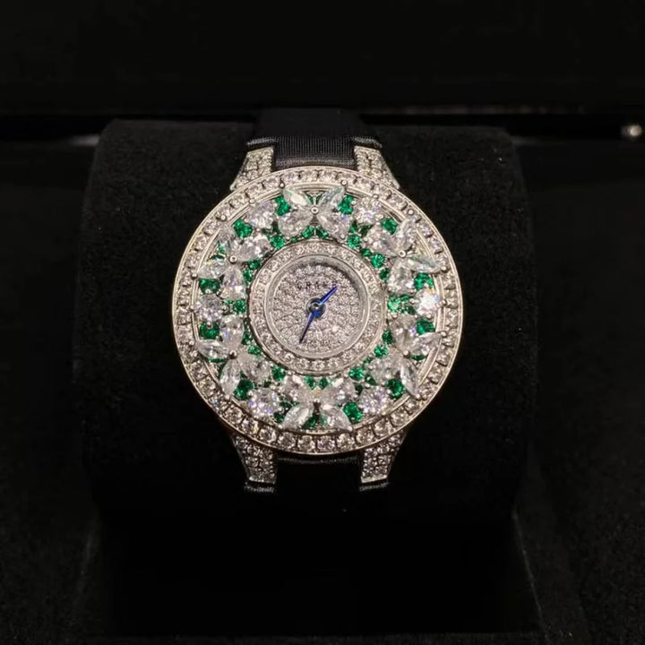 Elegant Colorful Jewel Wristwatch