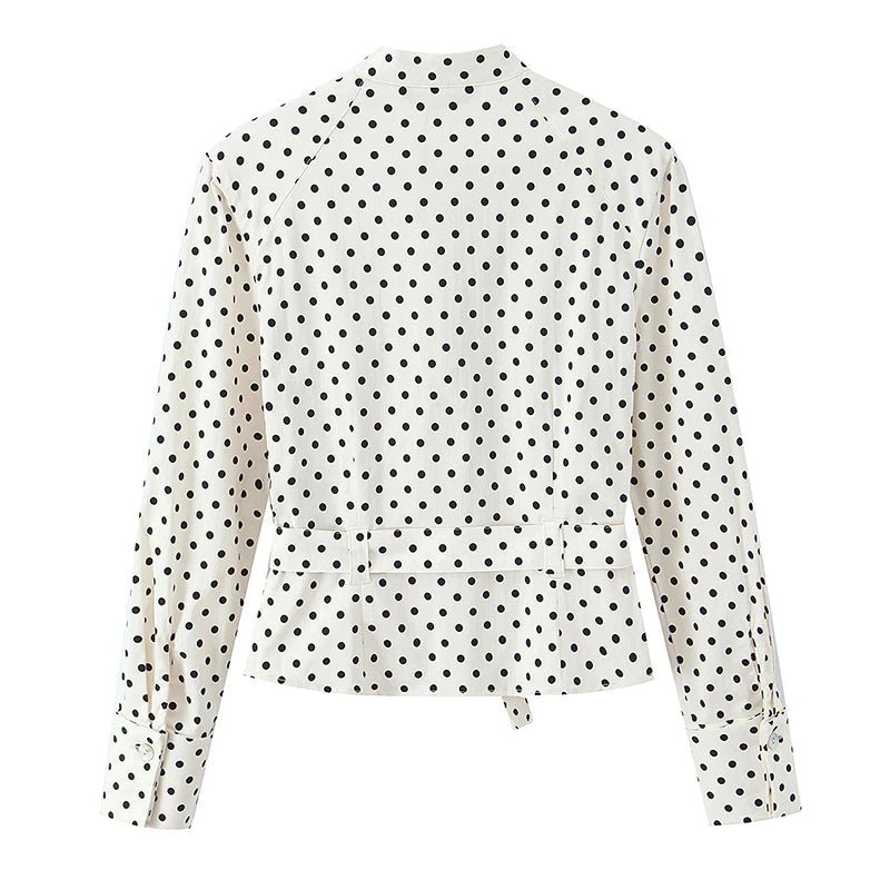 Stunning Polka Dots Crop Top