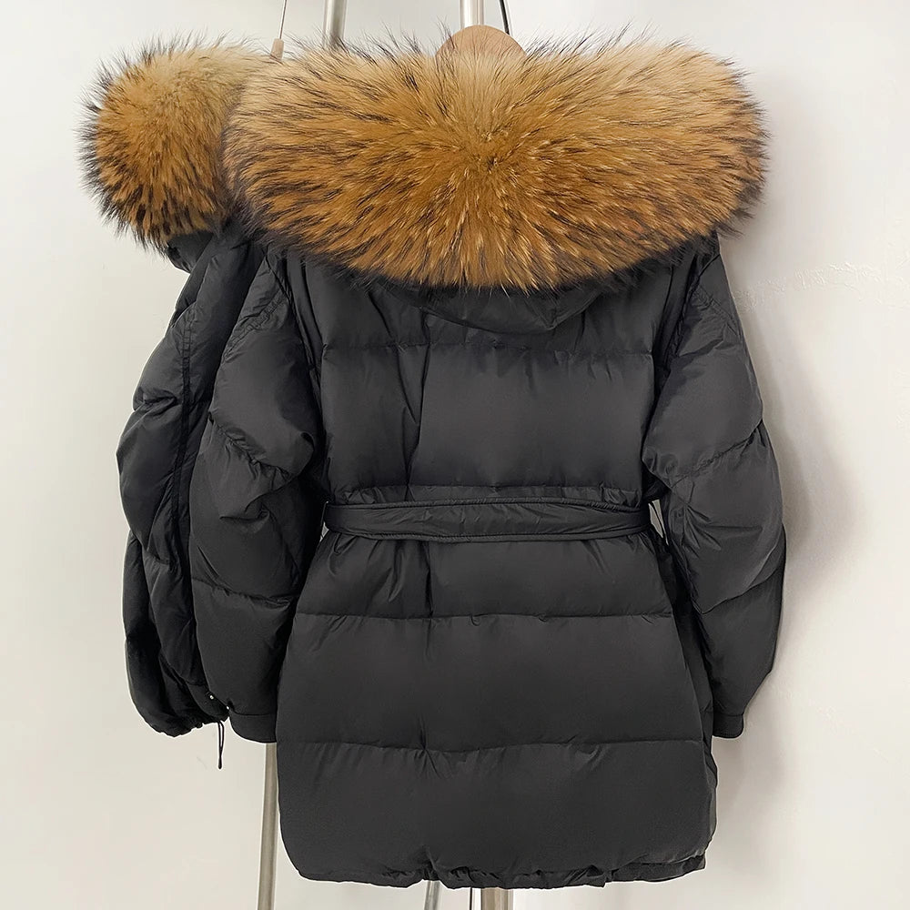 Fluffy Hooded Fur Collar Jacket