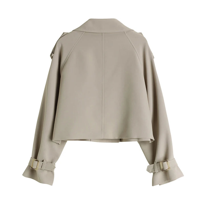 Trendy Double Breasted Tooling Coat