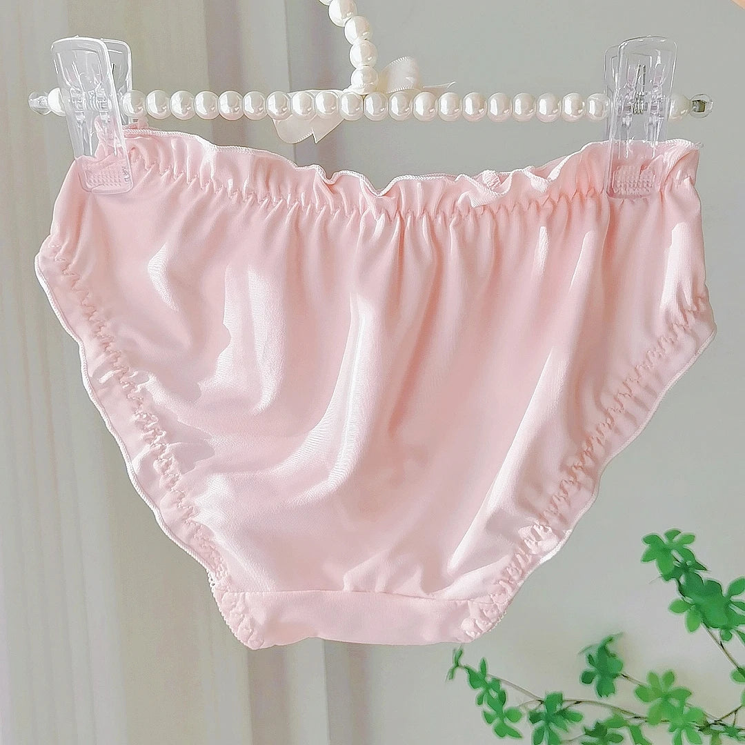 Lolita Sweet Embroidered Silk Panties
