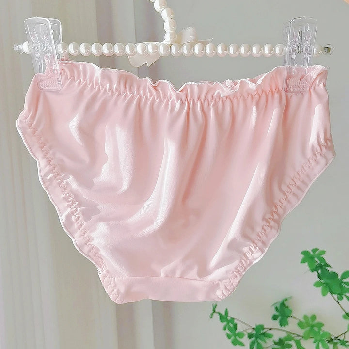 Lolita Sweet Embroidered Silk Panties