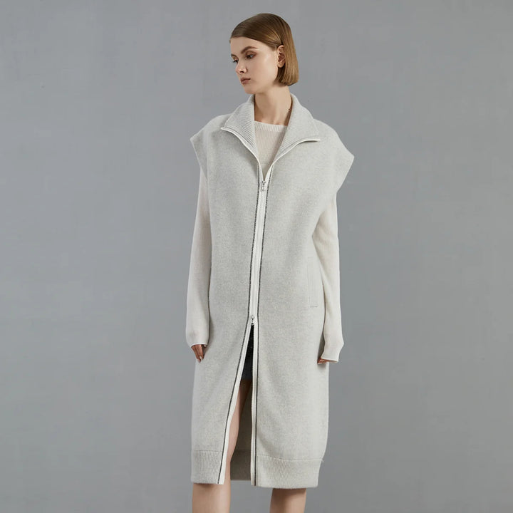 Luxurious Cashmere Long Cardigan Sweater