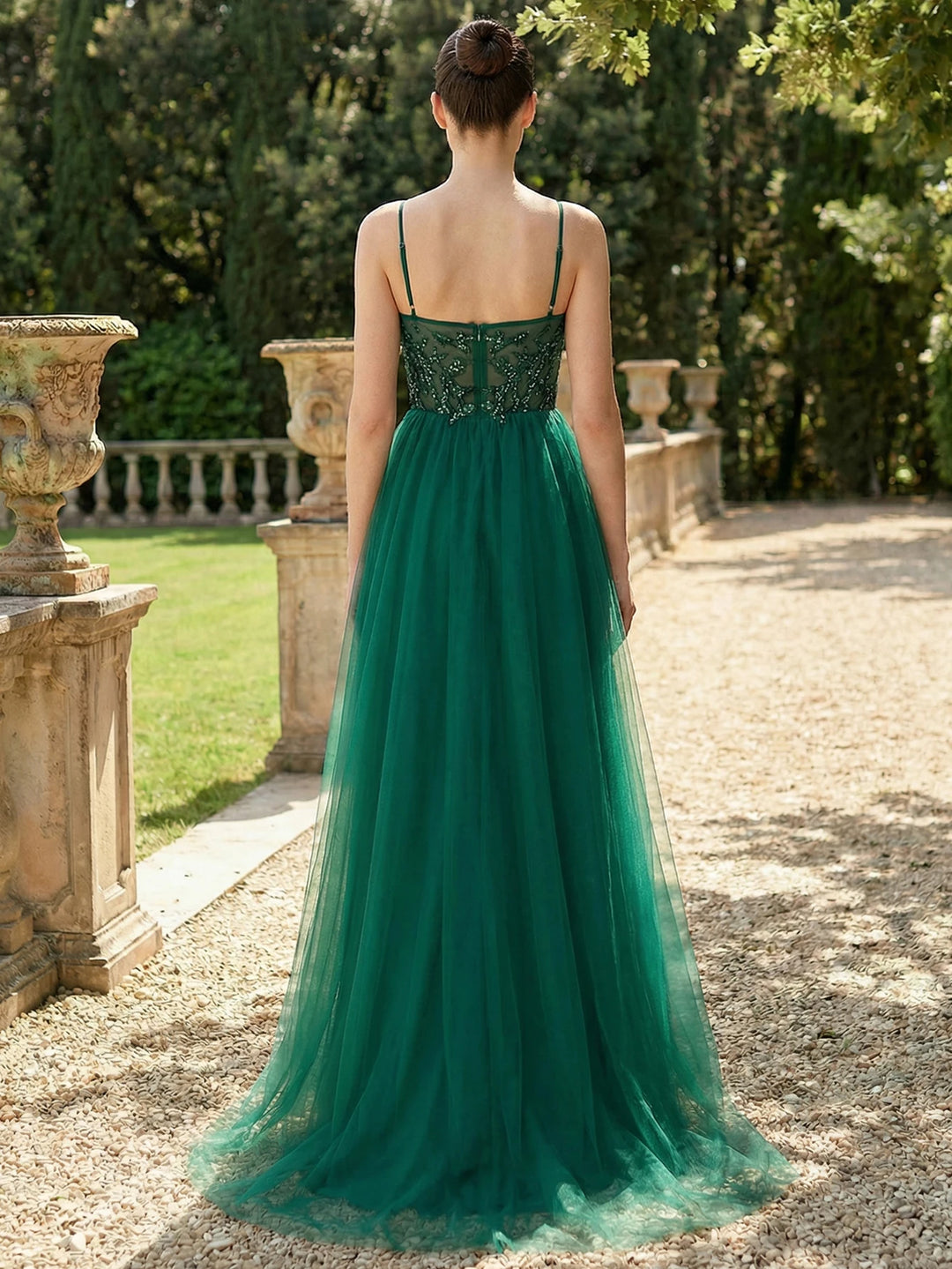 Luxury Lace Beaded Prom Dress