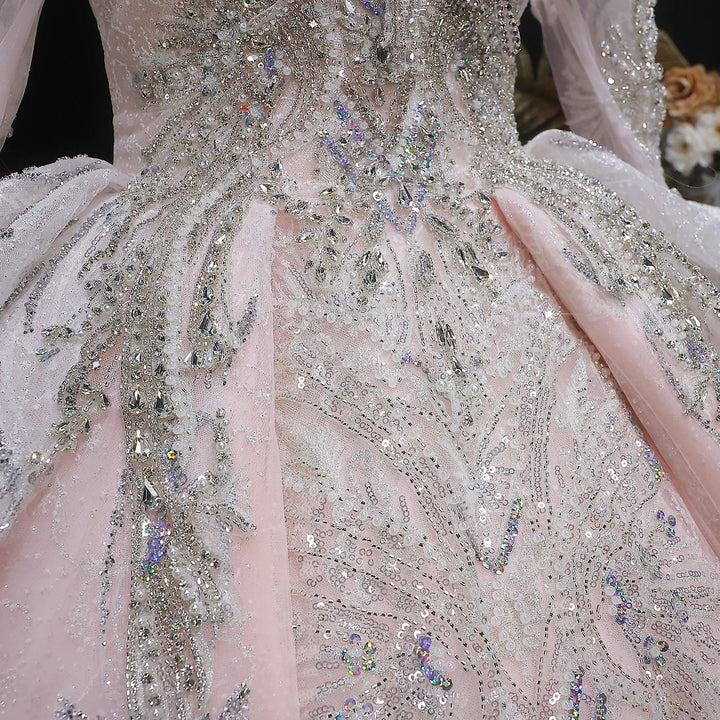 Light Luxury Crystal Wedding Dress