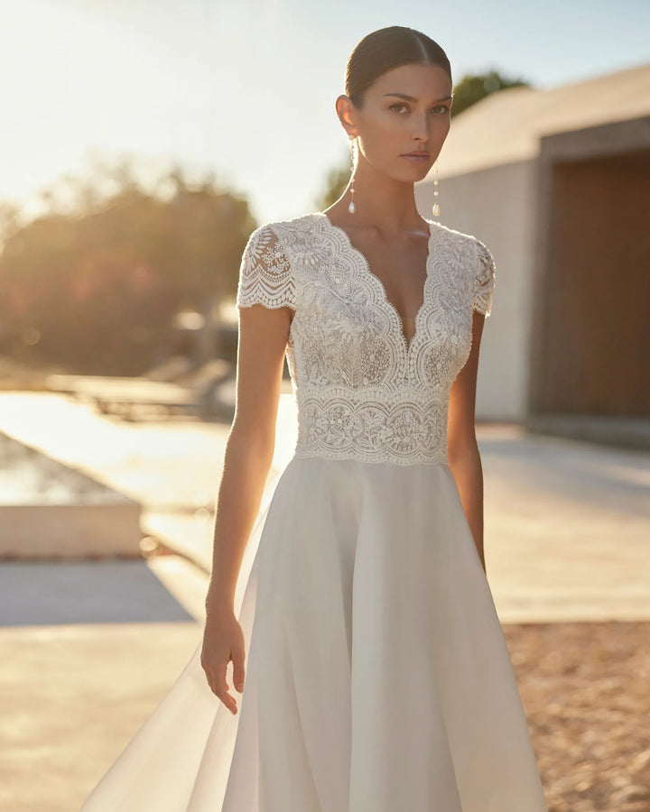 Stunning Button Back Bridal Dress