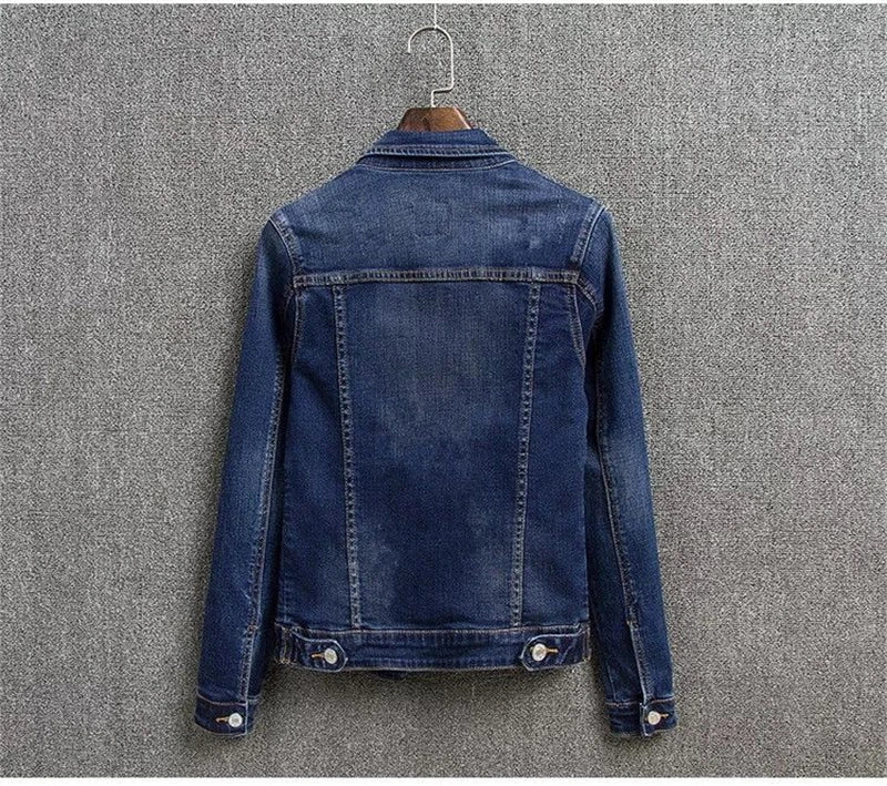 Trendy Button Closure Denim Coat