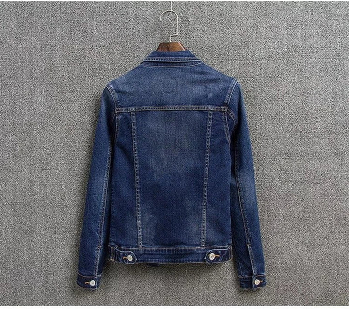 Trendy Button Closure Denim Coat