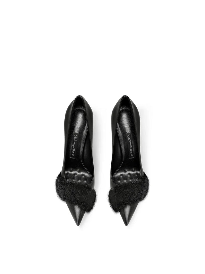 Refined Pointed Thin Heel Pumps