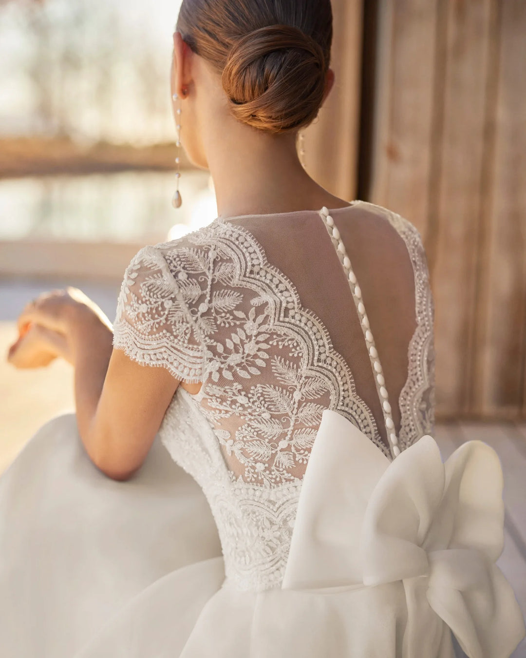 Stunning Button Back Bridal Dress