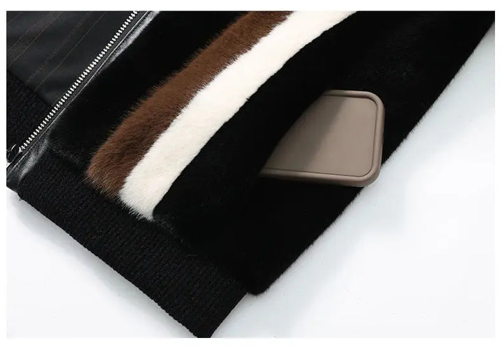 Trendy Golden Fur Short Lapel Coat