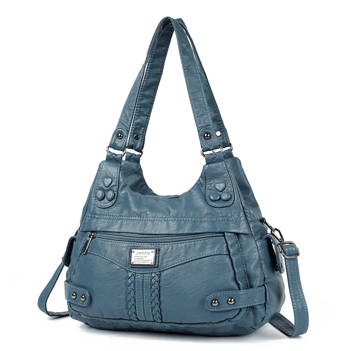 Refined Soft Leather Crossbody Bag