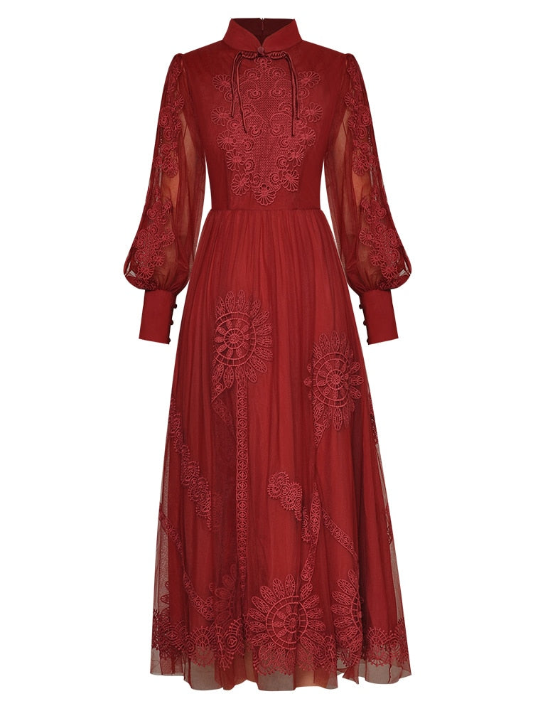Elegant Embroidery Women's Party Dress| All For Me Today