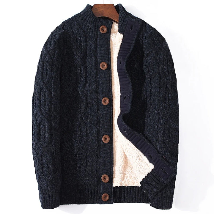 Elegant Wool-Cashmere Cardigan