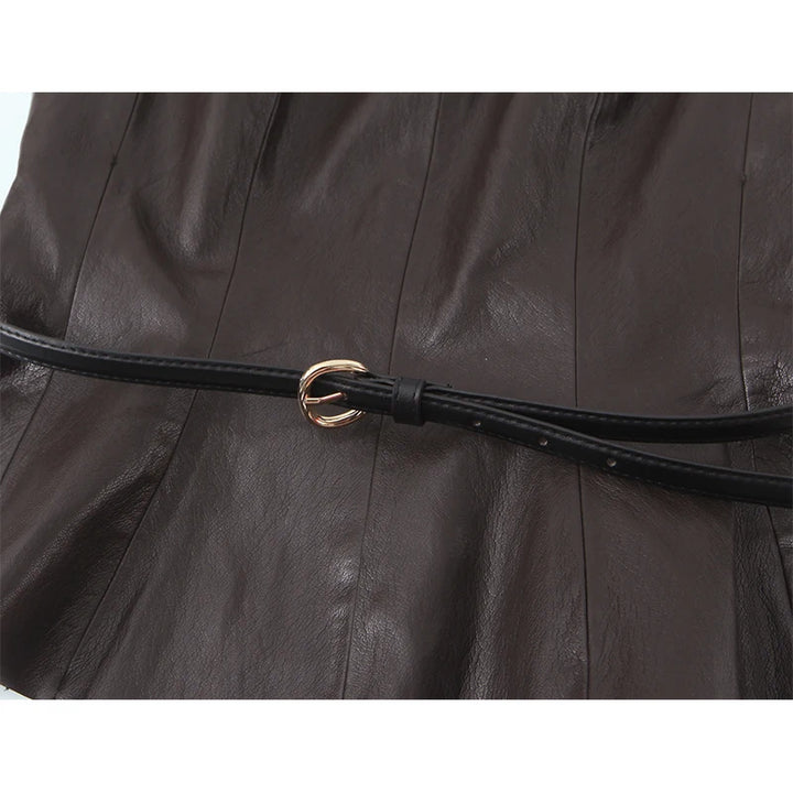 Trendy O Neck Belted Vest
