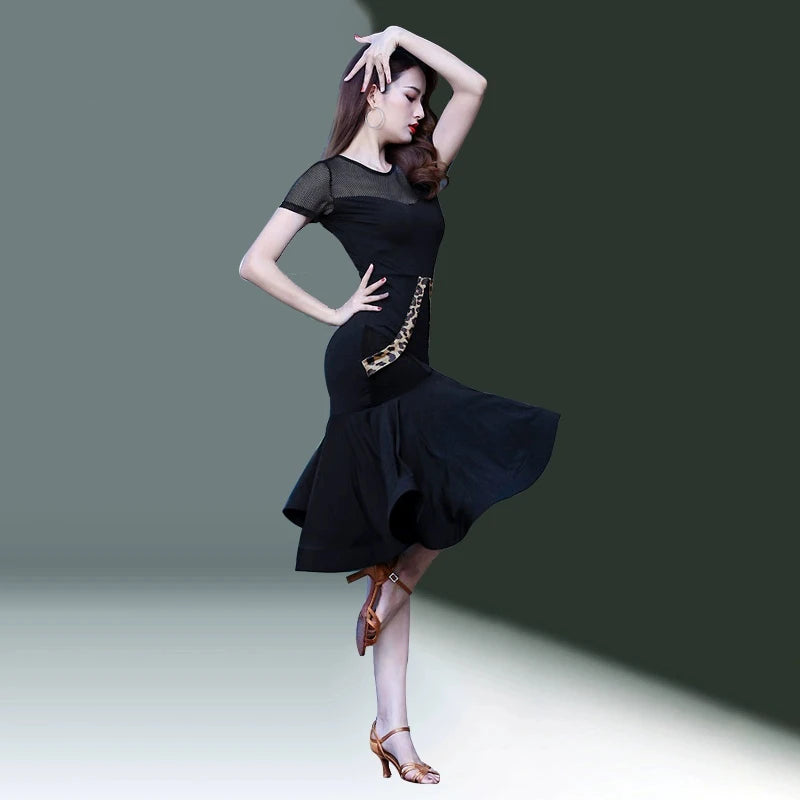Classic Mesh Latin Dance Dress