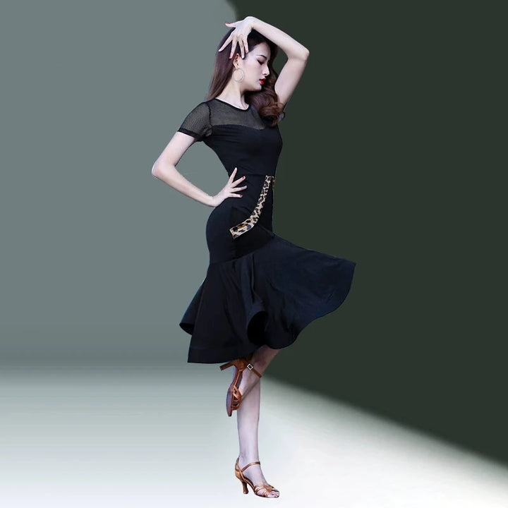 Classic Mesh Latin Dance Dress