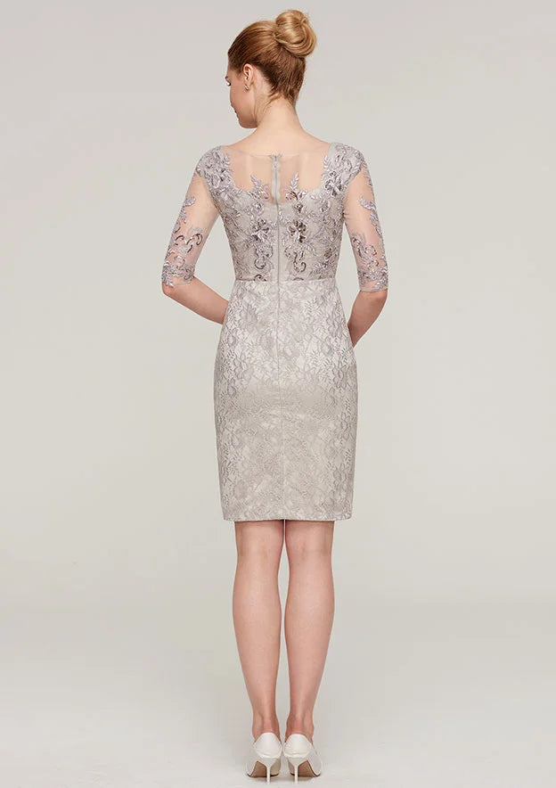 Light Half-sleeves Mother Of Bride Dress