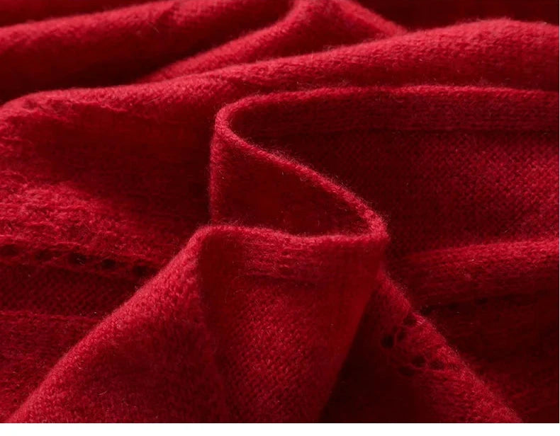 High-Quality Cashmere Knitted Scarf